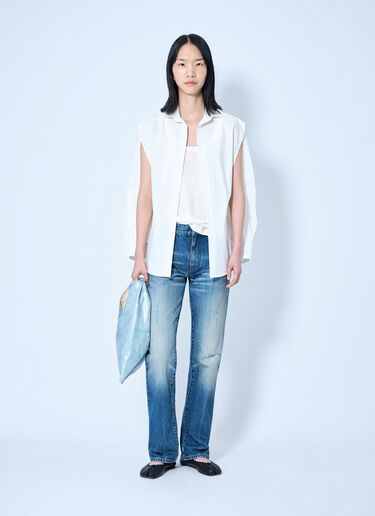 MM6 Maison Margiela Long-Sleeved Shirt White mmm0264052
