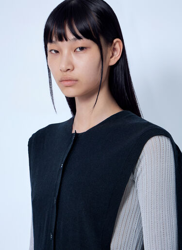 Kiko Kostadinov Guillemot Cocoon Cardigan Black kko0265007