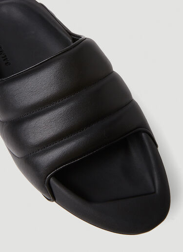 Balmain B-It Quilted Slides Black bln0251005