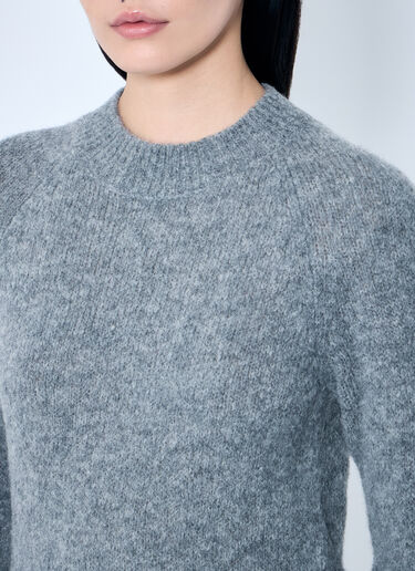 Dries Van Noten Texas Wool-Blend Sweater Grey dvn0258025
