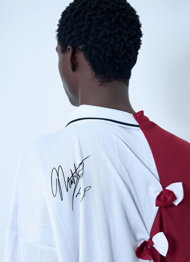 Martine Rose Logo Motif College Football Top White mtr0162006
