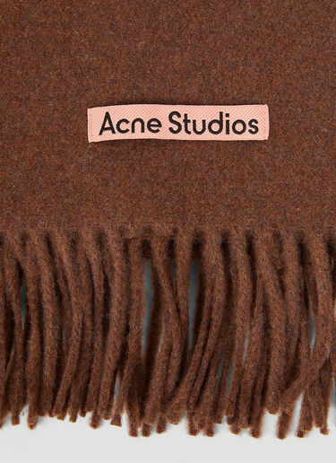 Acne Studios フリンジスカーフ ブラウン acn0349025