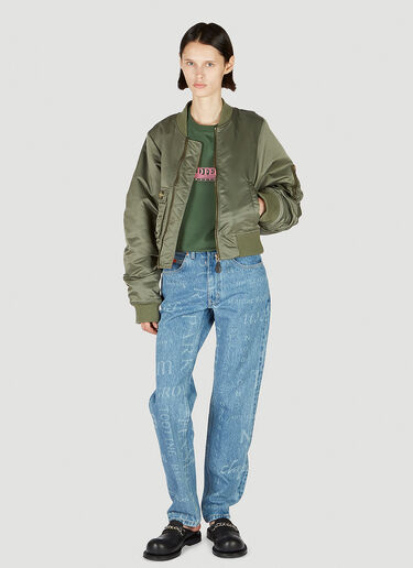 Martine Rose Relaxed Bomber Jacket Khaki mtr0252006