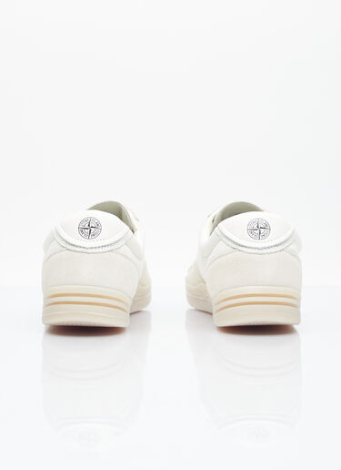 Stone Island 락 스웨이드 스니커즈 크림 sto0154082