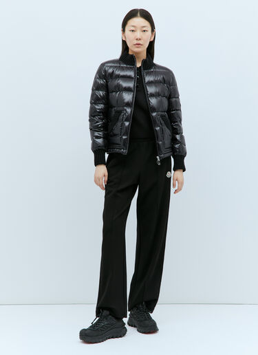 Moncler 로고 패치 폴로 셔츠 블랙 mon0257050