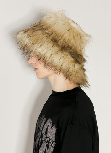 Lanvin x Future Faux Fur Fisherman Hat Beige lvf0157018