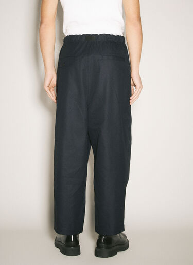 Comme des Garçons Homme 면 혼방 벨티드 팬츠  네이비 cdh0158011