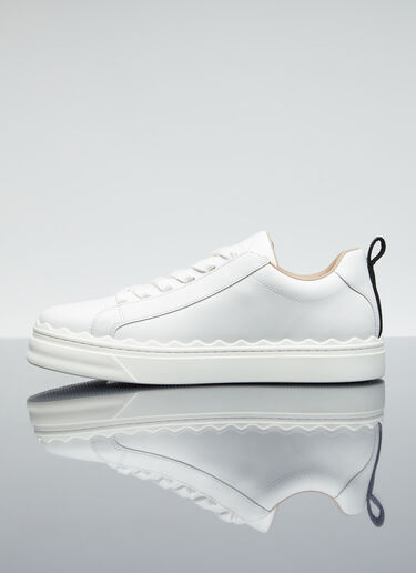 Chloé 로렌 가죽 스니커즈 화이트 chl0255026
