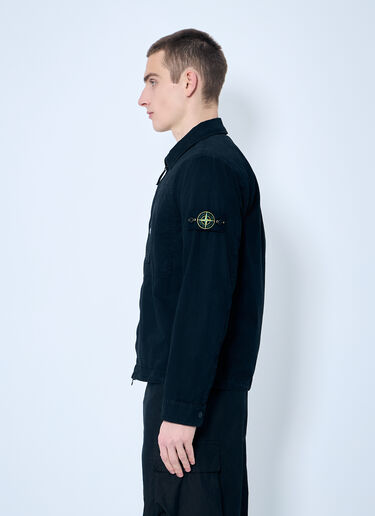 Stone Island Cotton Overshirt Black sto0160011