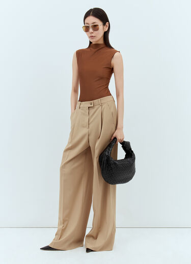 Sportmax Wool Tailored Pants Beige spx0257005