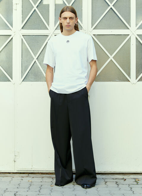 Hender Scheme ロゴ刺繍 Tシャツ Beige hes0348031