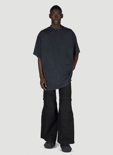Balenciaga Pierced Oversized T-Shirt Black bal0154013