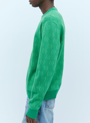 Interlocking G Wool Sweater Gucci Interlocking G Wool Sweater Green guc0154011