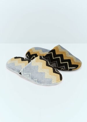 Fornasetti Giacomo Soft Slippers Black wps0691883