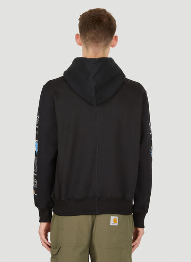 Upcycled Hooded Sweatshirt Space Available Upcycled Hooded Sweatshirt Black spa0350011