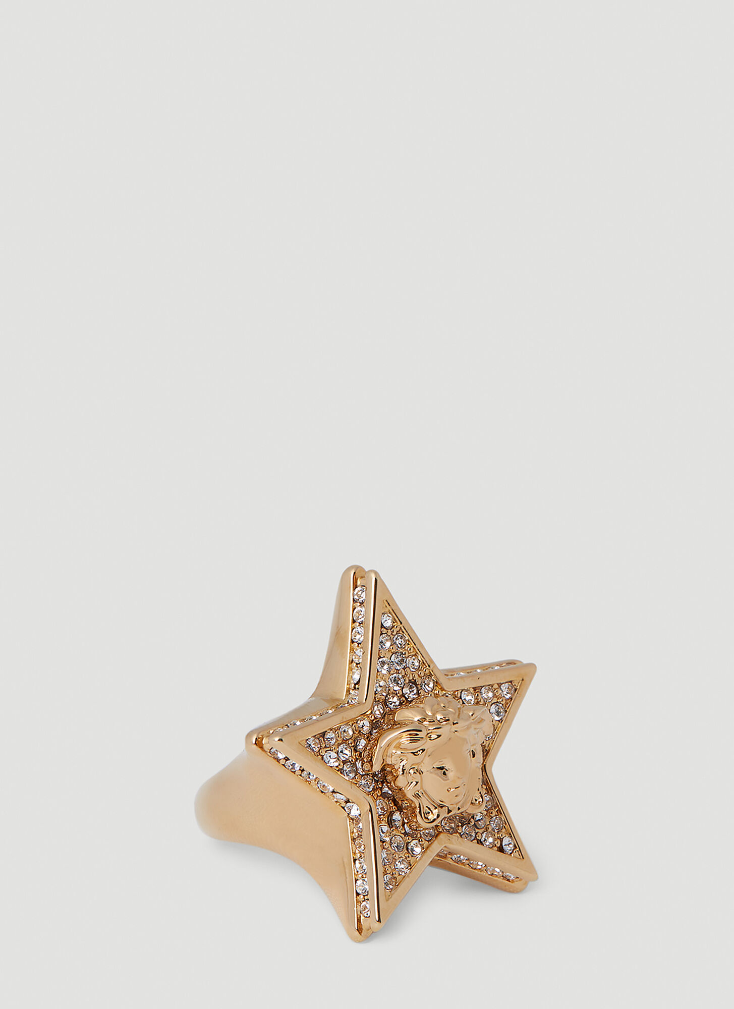 Shop Versace Star Medusa Ring