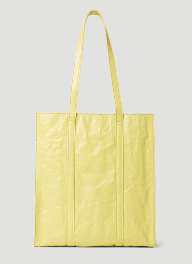 Prada Logo Plaque Tote Bag Yellow pra0252061