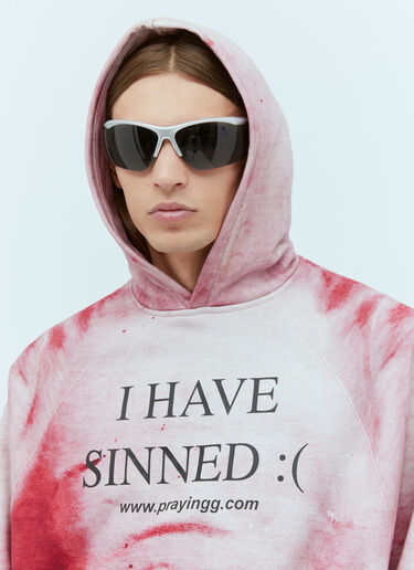 Praying I Have Sinned Hooded Sweatshirt Pink pry0354002