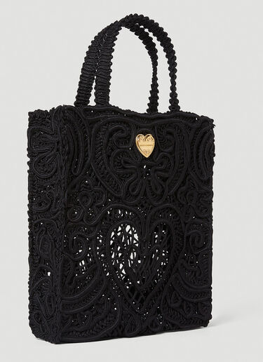 Woven Tote Bag Dolce & Gabbana Woven Tote Bag Black dol0251032