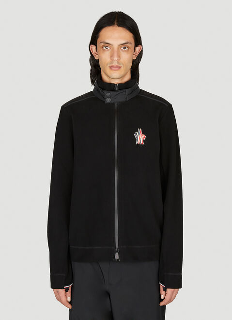 Moncler Grenoble ロゴ刺繍ジップアップカーディガン レッド mog0153013