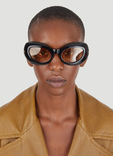 Gucci Curved Cat Eye Sunglasses Black guc0245246