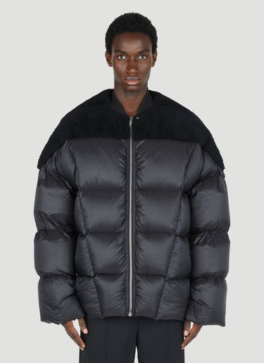 Rick Owens 크루넥 다운 재킷 블랙 ric0153004