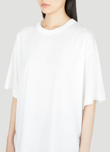 Dries Van Noten オーバーサイズコットンTシャツ ホワイト dvn0254020