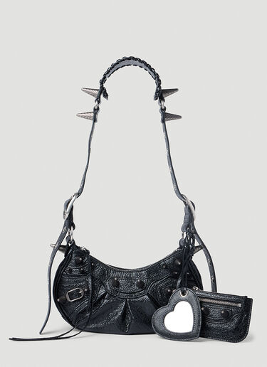 Balenciaga Stud Le Cagole XS Shoulder Bag Black bal0252100