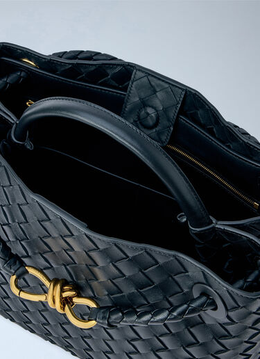 LN-CC® - Bottega Veneta: Medium Andiamo Handbag - Black Bottega Veneta Medium Andiamo Handbag Black bov0255096