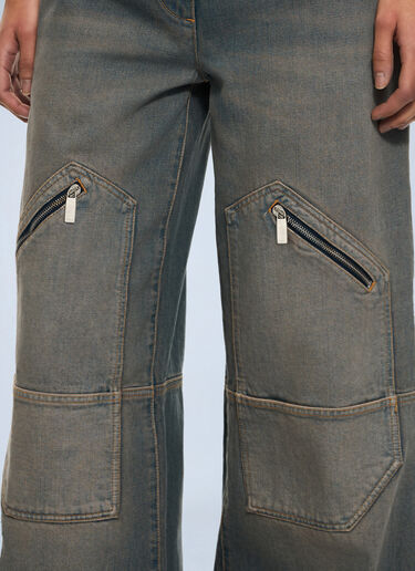 LN-CC® - Off-White: Big Pockets Denim Pants - Blue Off-White Big Pockets Denim Pants Blue ofw0264074