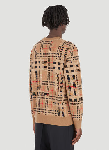 Burberry Chidsey Check Sweater Beige bur0146024