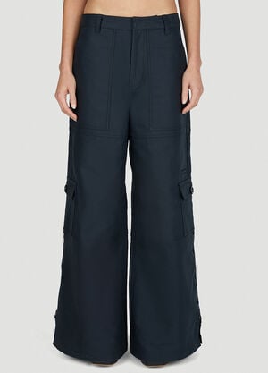 Marc Jacobs Wide Leg Cargo Pants Black mcj0258004