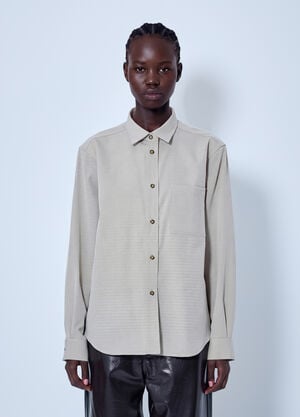 RÓHE Relaxed Shirt Beige roe0266013