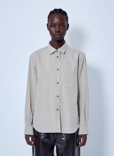 LN-CC® - RÓHE: Relaxed Shirt - Beige RÓHE Relaxed Shirt Beige roe0266013