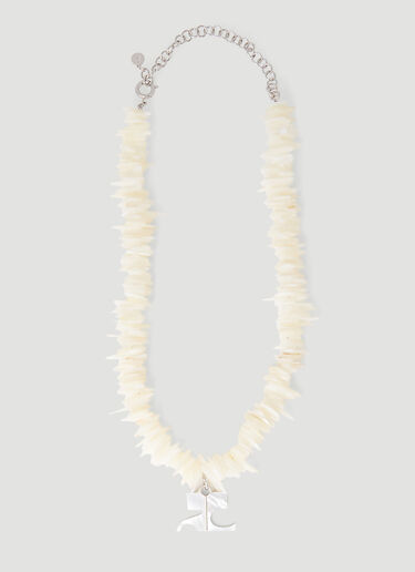 Courrèges Coral Choker Necklace White cou0251002