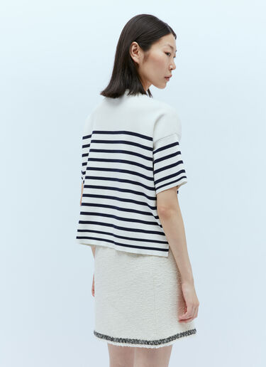 徽标贴花 T 恤 Moncler 徽标贴花 T 恤 白色 mon0255043