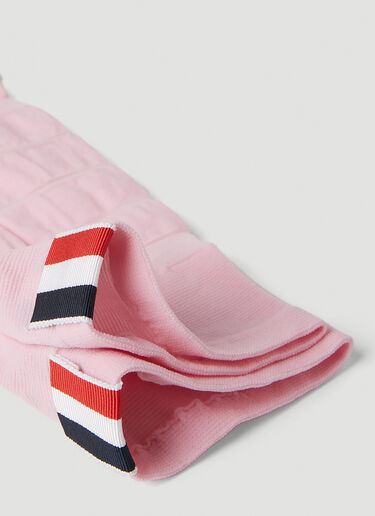 Thom Browne 透明四杠条纹袜 粉色 thb0251001