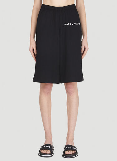 Marc Jacobs 徽标印花短裤 黑色 mcj0247014