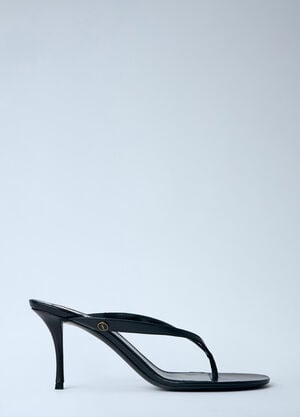 Saint Laurent Sue Thong Sandals Black sla0263045