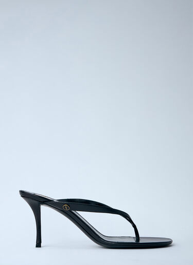 Saint Laurent Sue Thong Sandals Black sla0263045