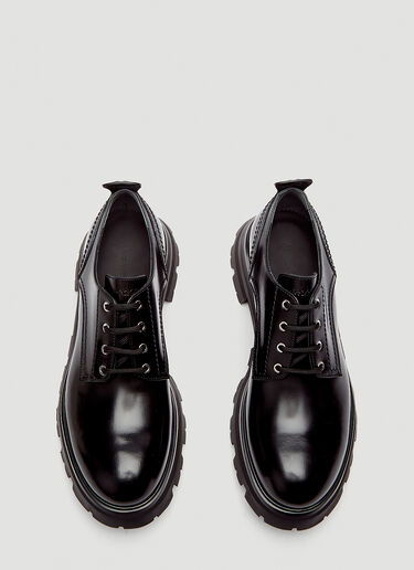 Alexander McQueen Leather Lace-Up Shoes Black amq0244030
