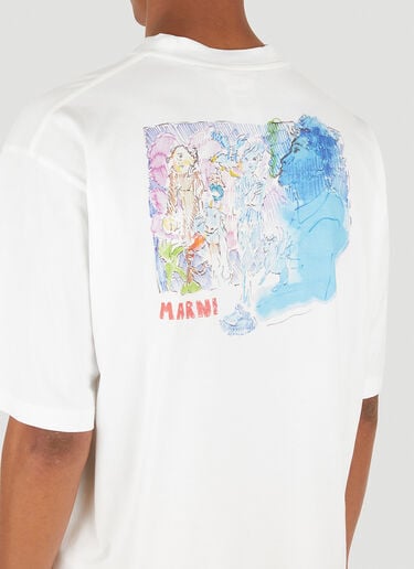 Marni Graphic Print T-Shirt White mni0151010