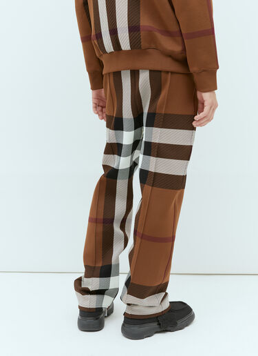 Burberry Check Track Pants Brown bur0153017