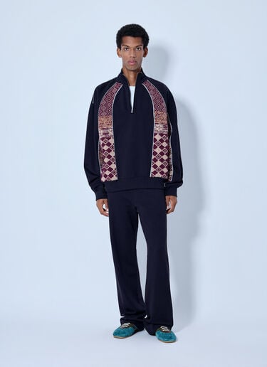 LN-CC® - Dries Van Noten: Hamer Straight-Leg Sweatpants - Navy Dries Van Noten Hamer Straight-Leg Sweatpants Navy dvn0165013