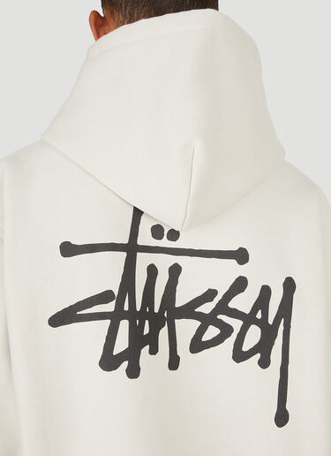 Stüssy Basic Logo Hooded Sweatshirt White sts0347020