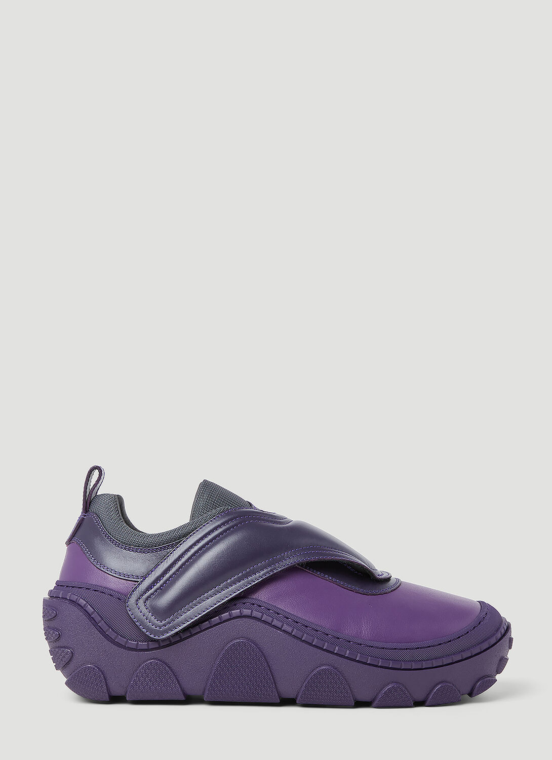 Kiko Kostadinov Tonkin Touch-strap Almond Toe Sneakers In Purple
