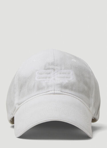 Balenciaga BB 파리스 베이스볼 캡 White bal0149071