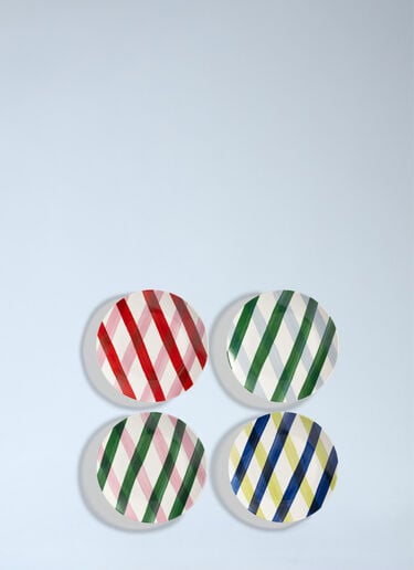 Set Of Four Bliss Dinner Plates &k Amsterdam Set Of Four Bliss Dinner Plates Multicolour wps0692389