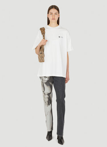Honey Fucking Dijon x Tom of Finland Logo Print T-Shirt White hdj0350023