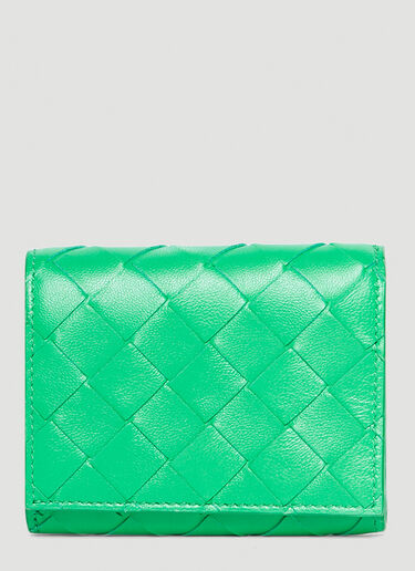 Bottega Veneta Small Tri-Fold Wallet Green bov0245075